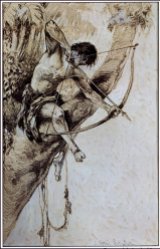 Ilustración de portada de la primera edición del libro "Tarzan y las joyas de Opar" publicada en 1918. Autor: J. Allen St. John (1872-1957).